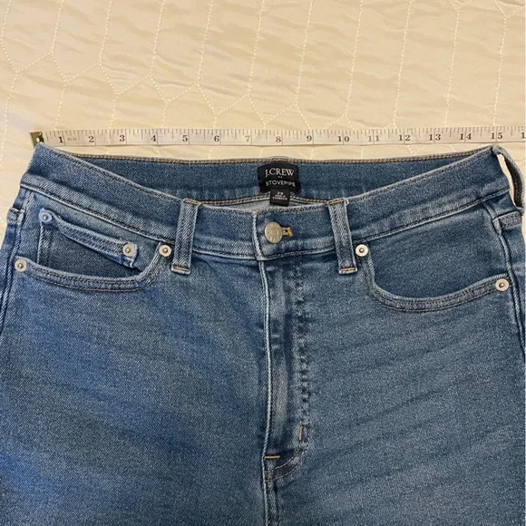J Crew Stove Pipe Raw Hem Jean Size 29 - Picture 4 of 5